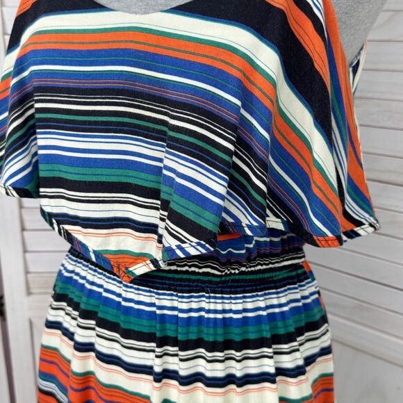 Exotik Y2K Striped Layered Mini Dress Sundress Multicolor Small - Picture 5 of 13